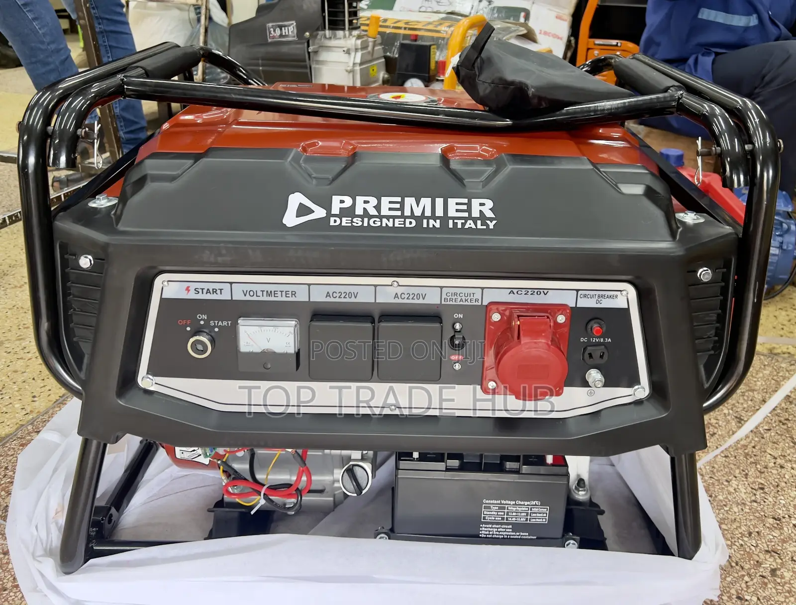 Heavy Duty Premier Petrol Generator 12kva (Key Start & Wheels)