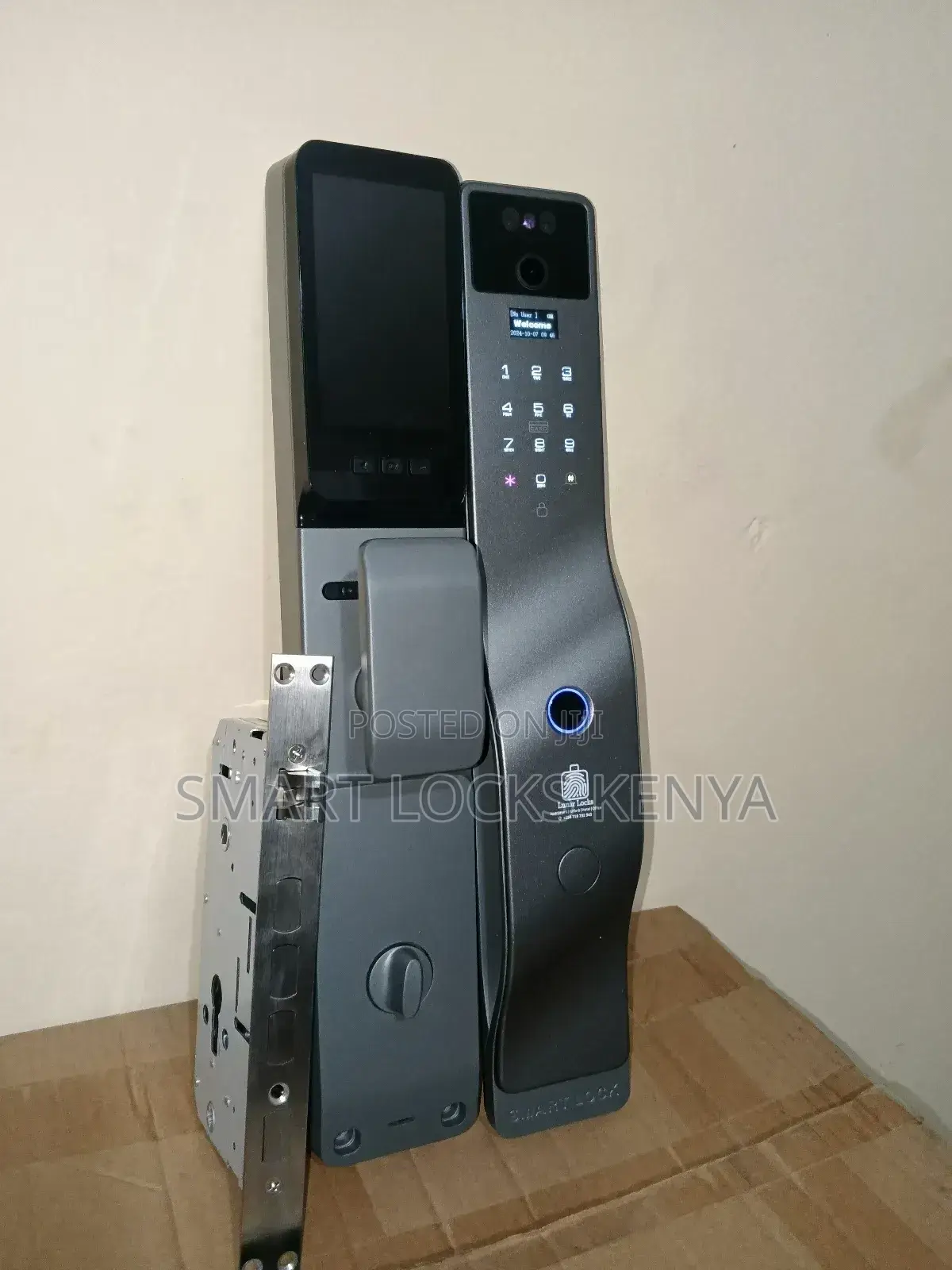 Smart Door Lock With Camera Cat Eye Remote Vedio Card Unlock Tuya Wifi