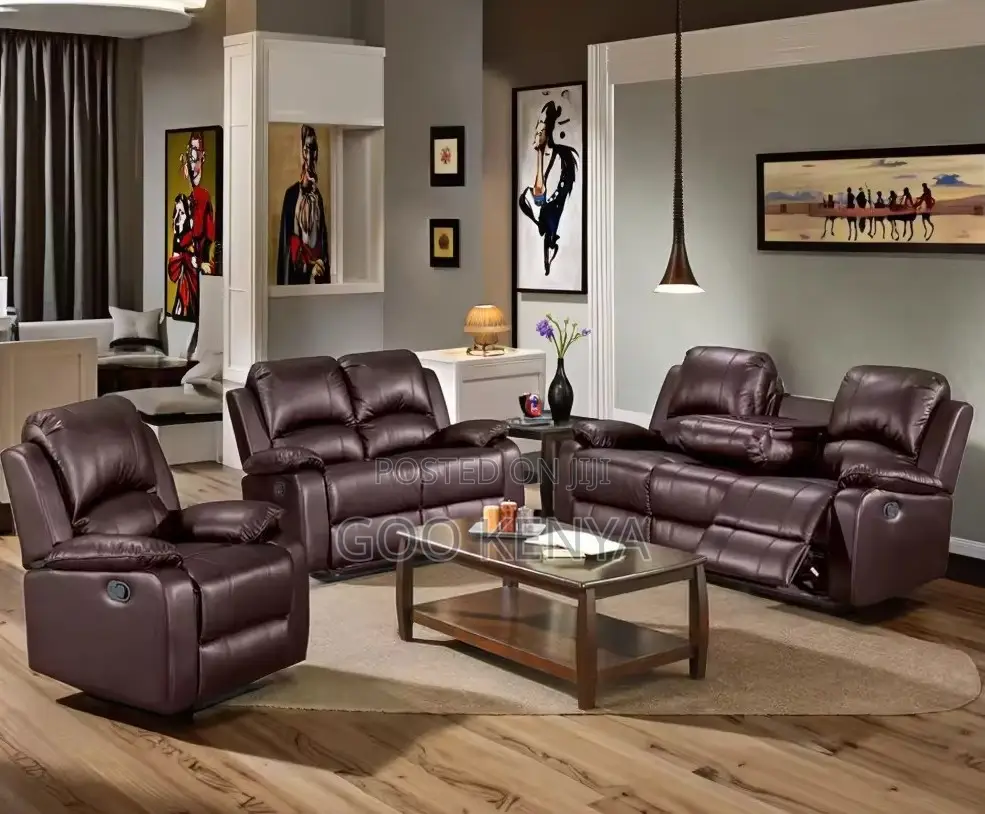 Home Sofa; Multi-Seat Recliner Sofa With Smooth Footrest Operation