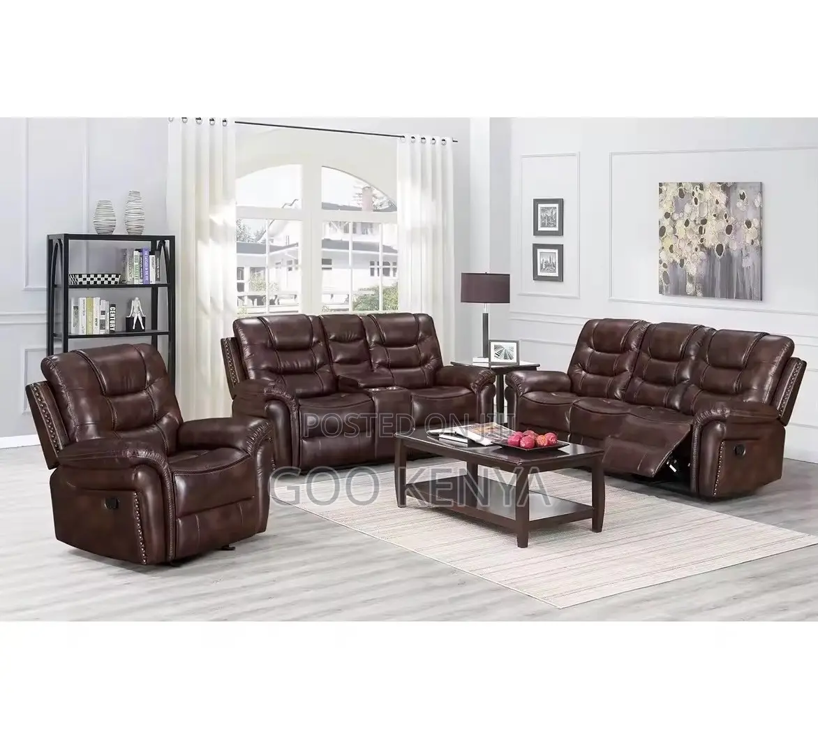 Home Sofa; Multi-Seat Recliner Sofa With Smooth Footrest Operation