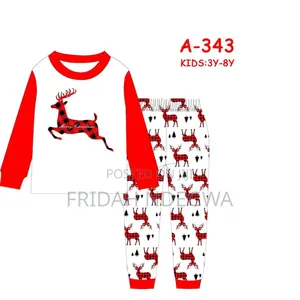 *Christmas Pajamas Outfit for Both Adults Kids Pyjamas Set(Top+Pant)