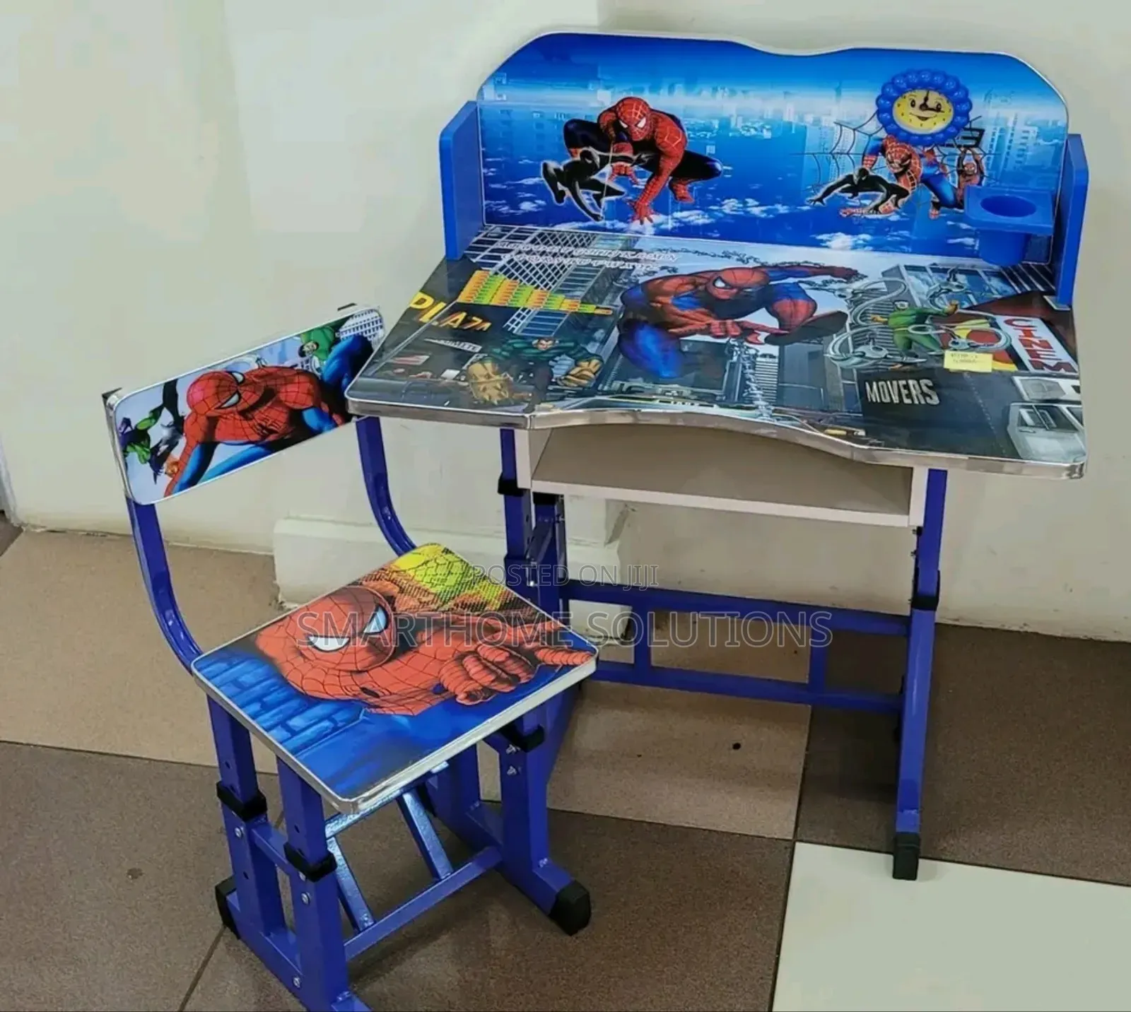 Cartoon Themed Wooden Kids Study Table + Chair