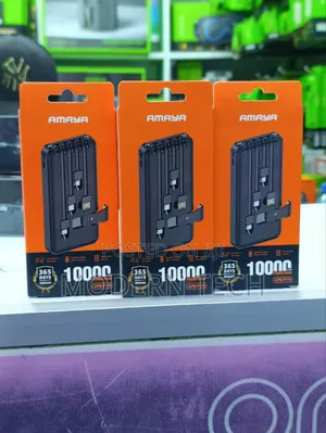 Amaya Apb-P119 Power Bank 10000mah Power Bank With Charging Cables