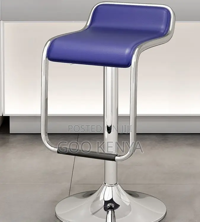 Home Counter Stool; Modern High Stool With Adjustable Swivel Base