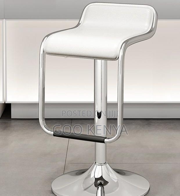 Home Counter Stool; Modern High Stool With Adjustable Swivel Base - thumbnail 4