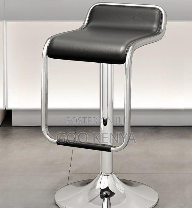 Home Counter Stool; Modern High Stool With Adjustable Swivel Base - thumbnail 5
