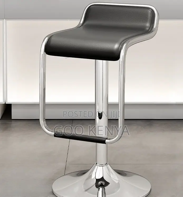 Home Counter Stool; Modern High Stool With Adjustable Swivel Base