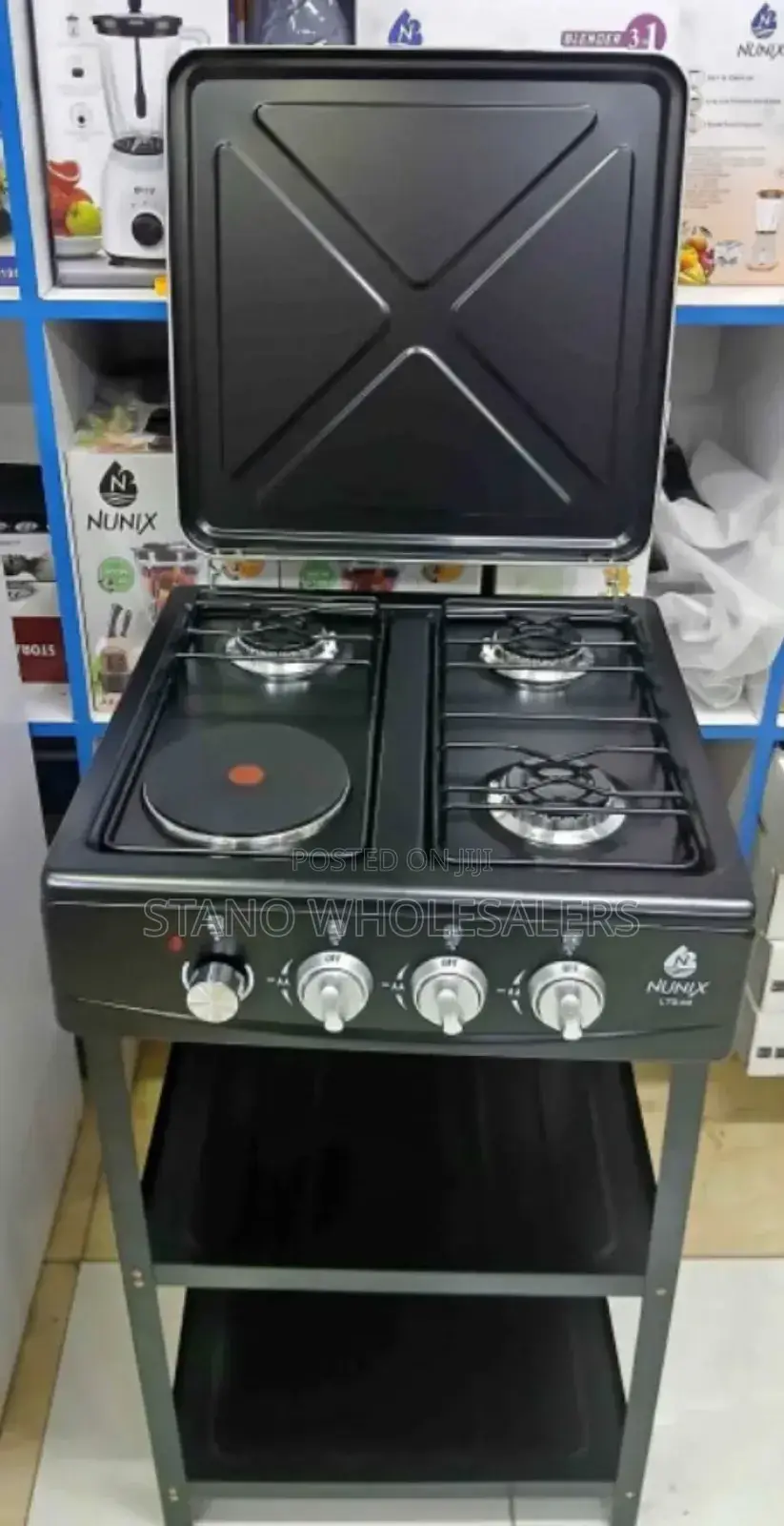 New Model Nunix Cooker With Shelves 3g+1e