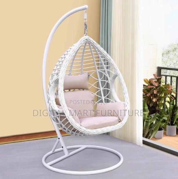 Home Chair: White Hanging Basket Home Chair