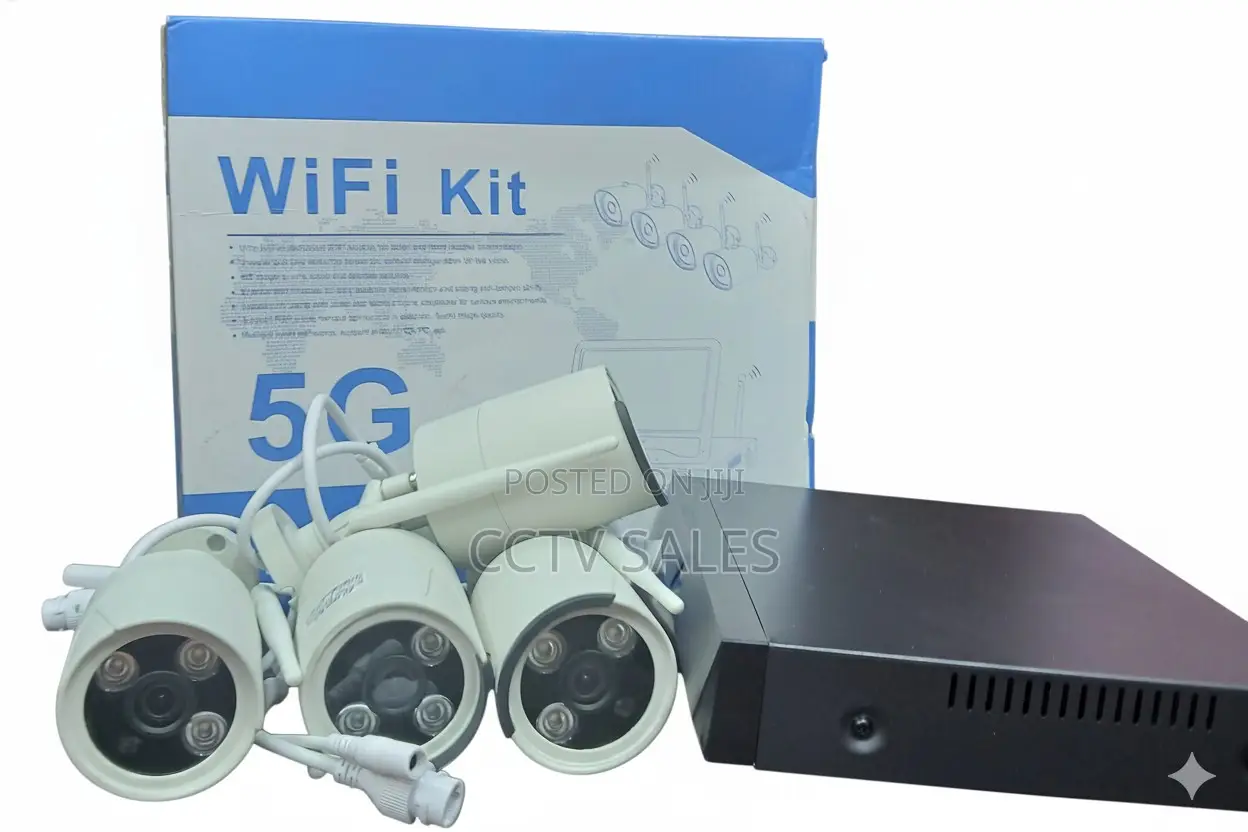 Full Kit Wifi 4 Channel Full Color Security CCTV Camera