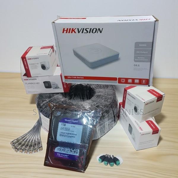 Hikvision 4 Cameras 1080p 2mp CCTV System 1tb Harddisk Waterproof Kit - main view