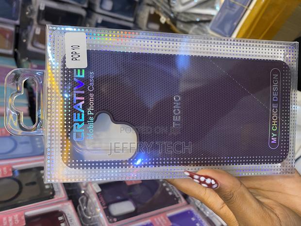 Mukisaa Ecno Pop 10 Leather Soft Rubber Back Skin Cover - main view