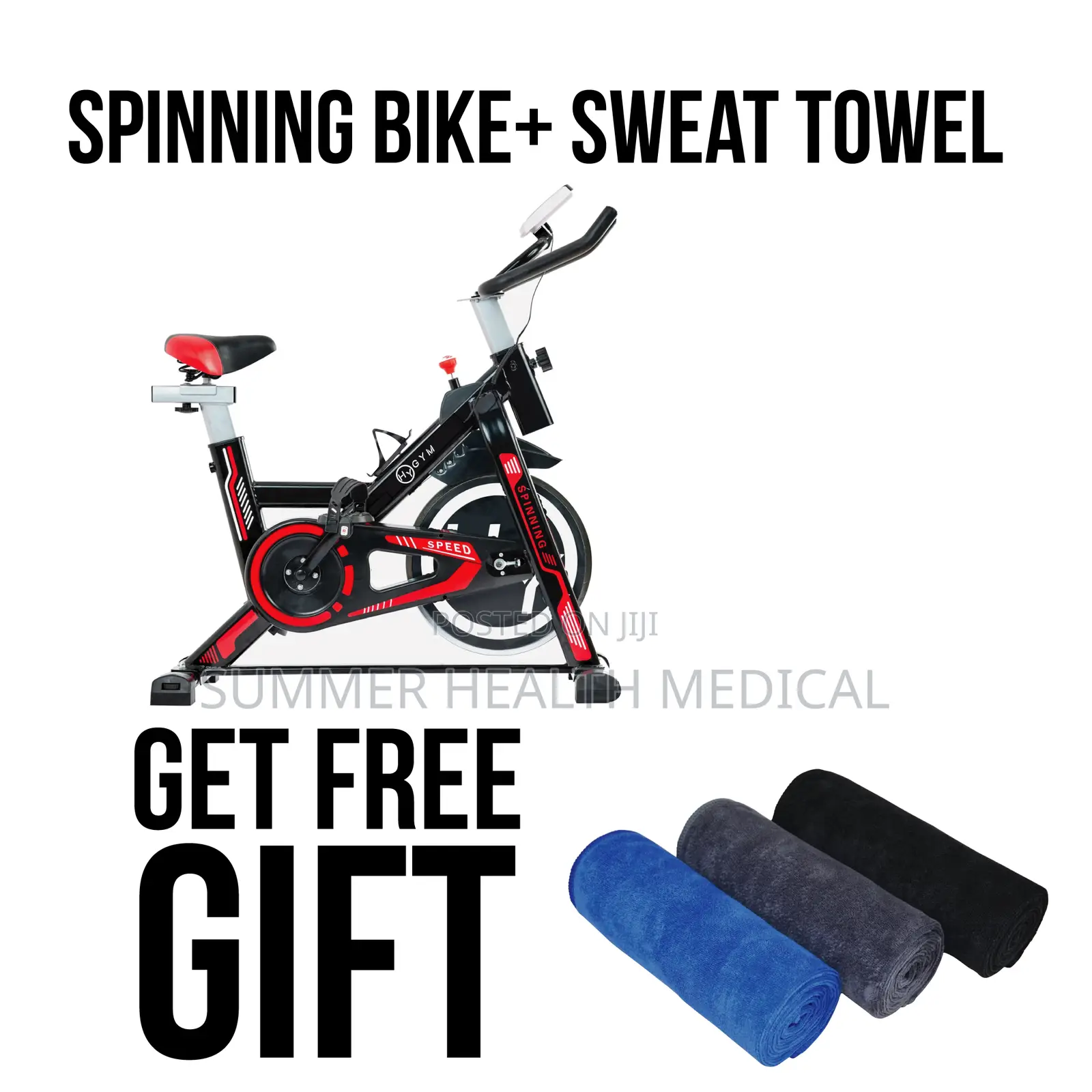 Spinning Bike + Sweat Towel