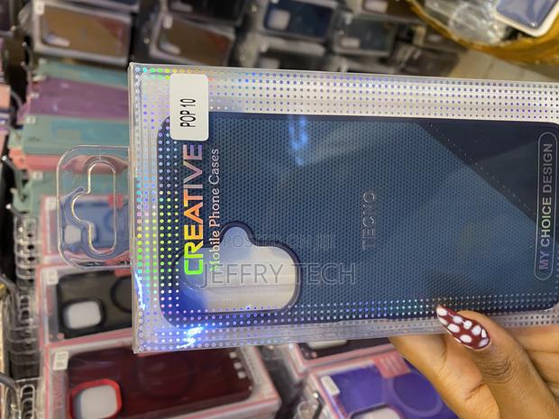 Vikiser Leather Soft Rubber Back Skin Cover for Tecno Pop 10 - main view