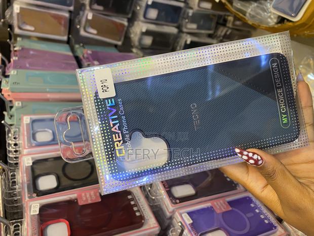 Vikiser Leather Soft Rubber Back Skin Cover for Tecno Pop 10 - thumbnail 2