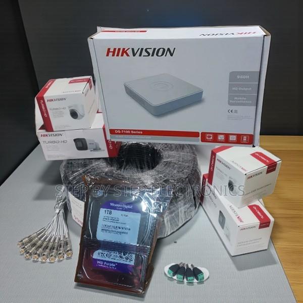 4ch Hikvision 1080p Remote View Motion Detect CCTV Kit 1tb Harddisk