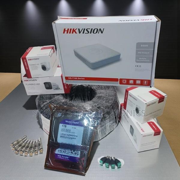 Hikvision 1080p Hd CCTV Kit 4 Cameras With 4ch DVR and 1tb Harddisk