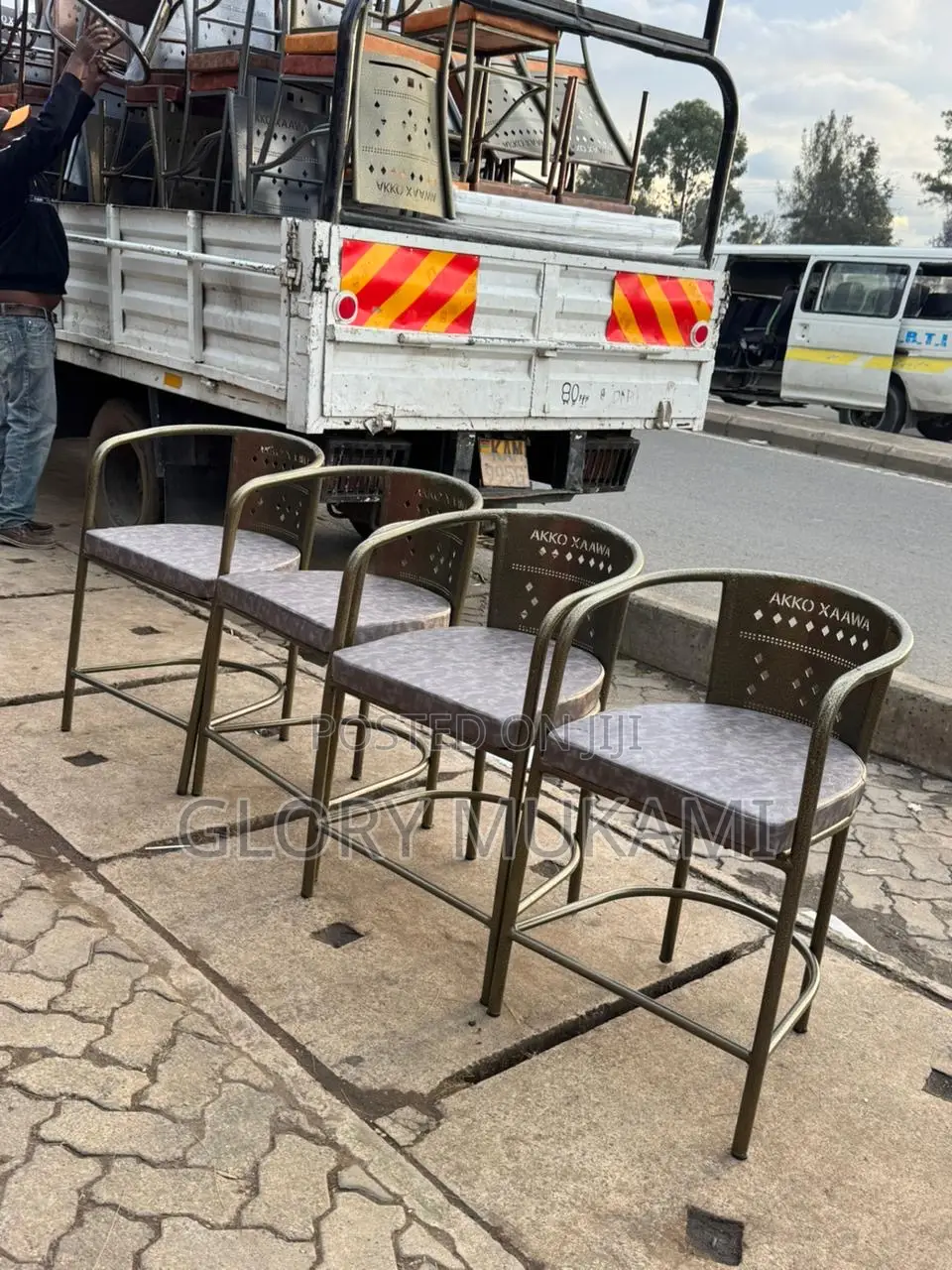 Restaurant And Bar Gold Coated Chairs