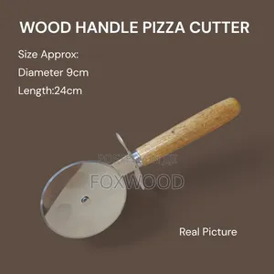 Pizza Cutter Stainless Steel/Wooden Handle