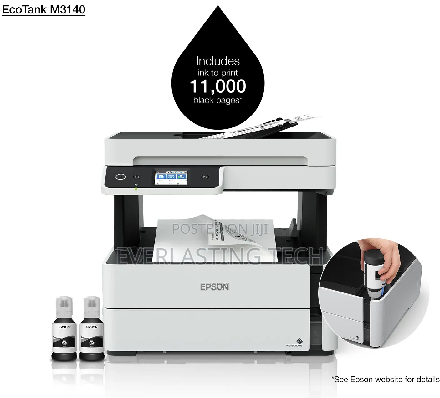 Epson Ecotank M3140 Mono Duplex 4 in 1 Ink Tank Printer