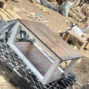 Brown  Walnut Top Coffee Table