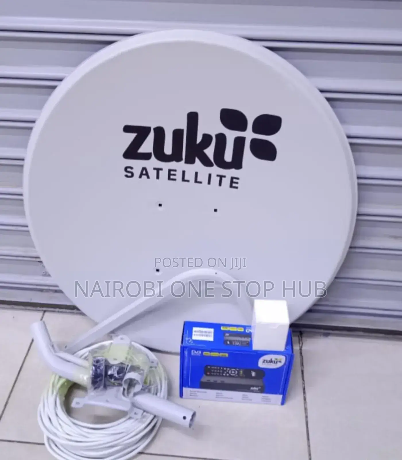 Zuku Satellite Tv Dish With Complete Installation Set