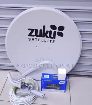Zuku Satellite Tv Dish With Complete Installation Set