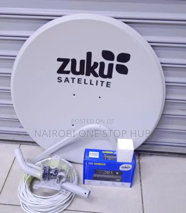 Zuku Satellite Tv Dish With Complete Installation Set - main view