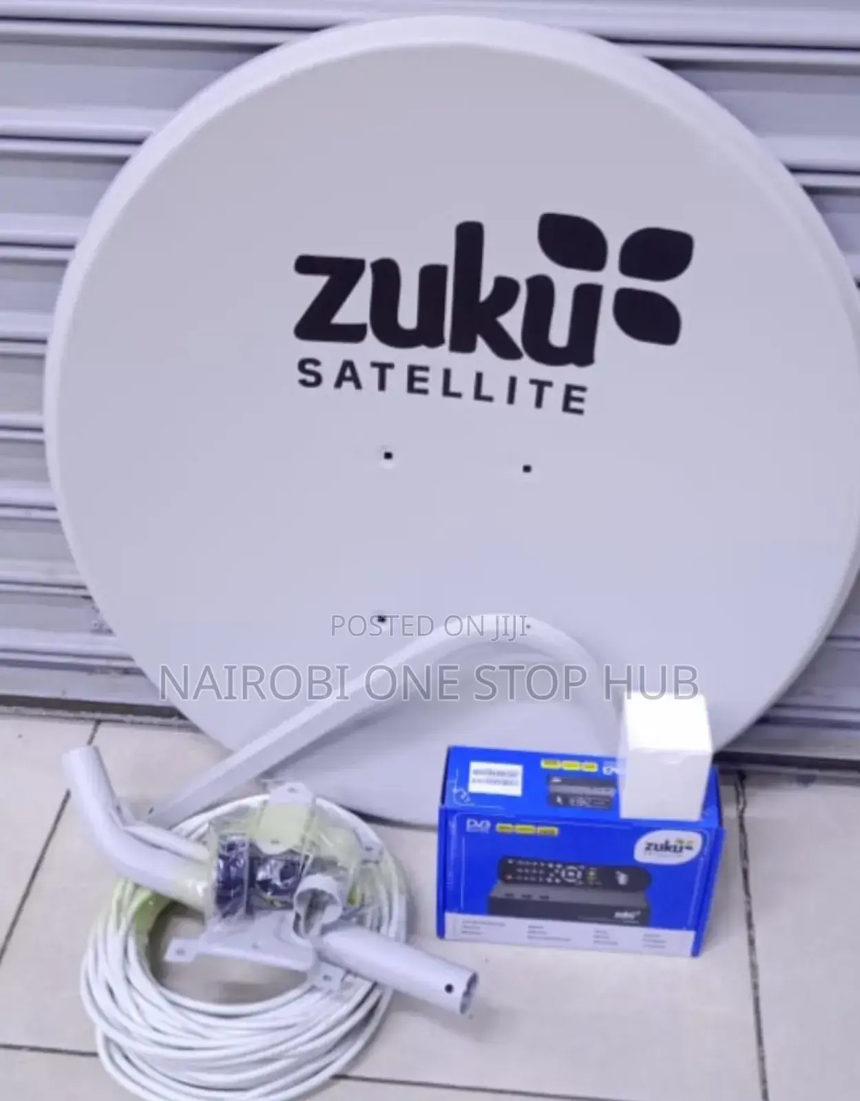 Zuku Satellite Tv Dish With Complete Installation Set