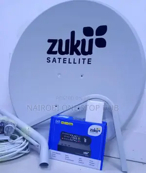 Original Zuku Satellite Dish +Decorder Combo