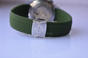 Patek Philippe Aquanaut Stainless Steel Green Rubber Straps Watch