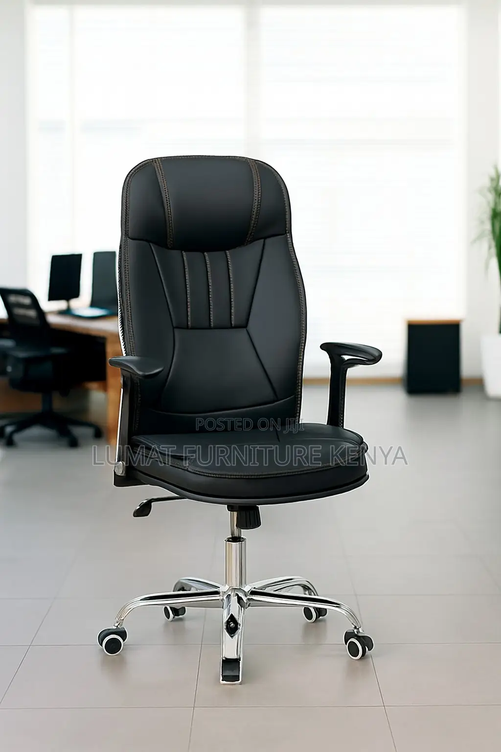 Leather Secretarial Seat