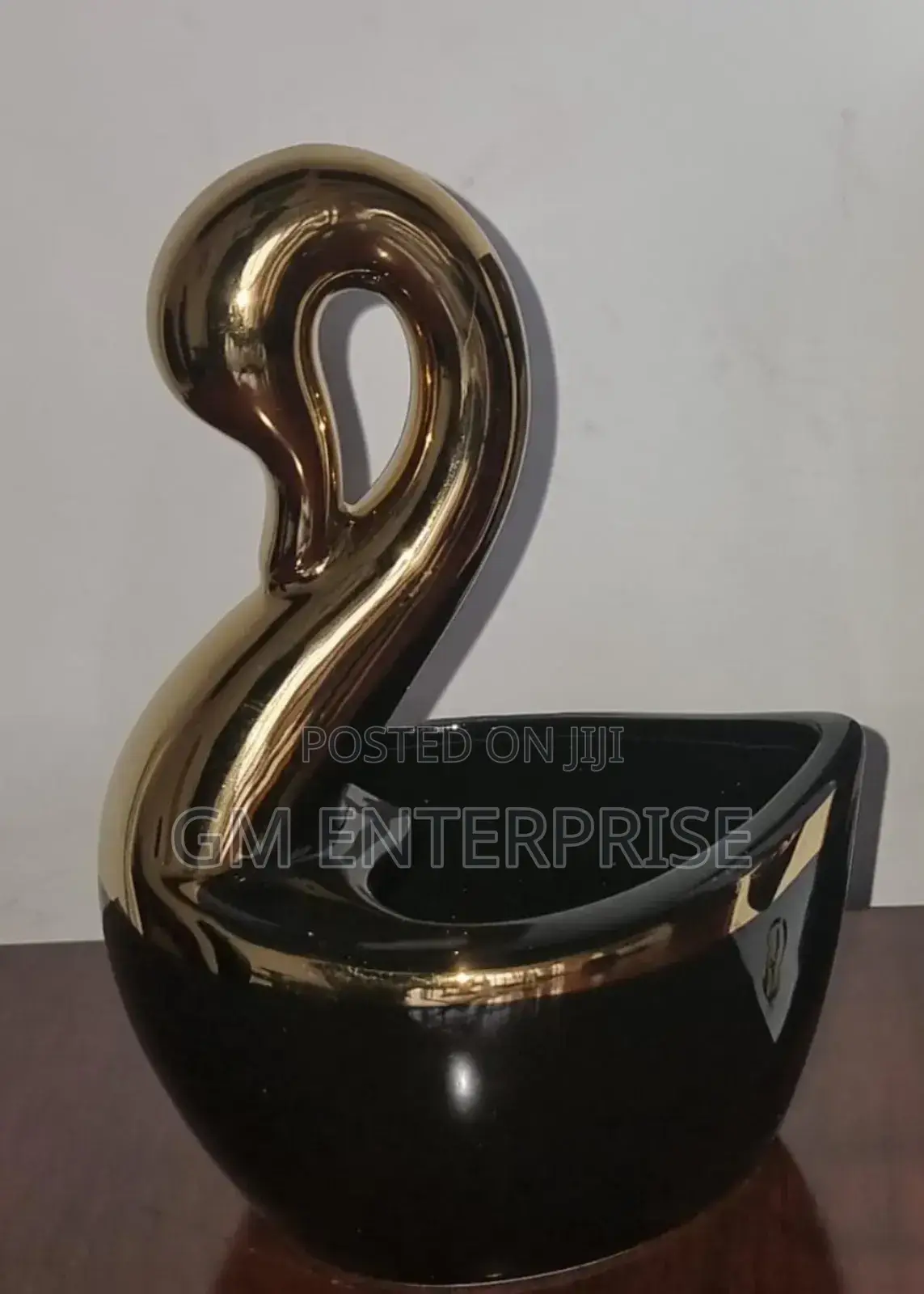 Ceramic Love Shape a Swan Bowl Multipurpose Organizer