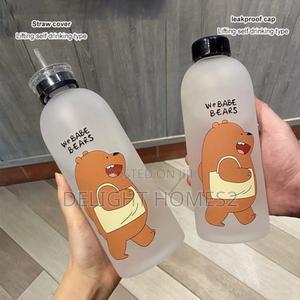 Frosted Water Bottle With Two Caps_bh - thumbnail 2