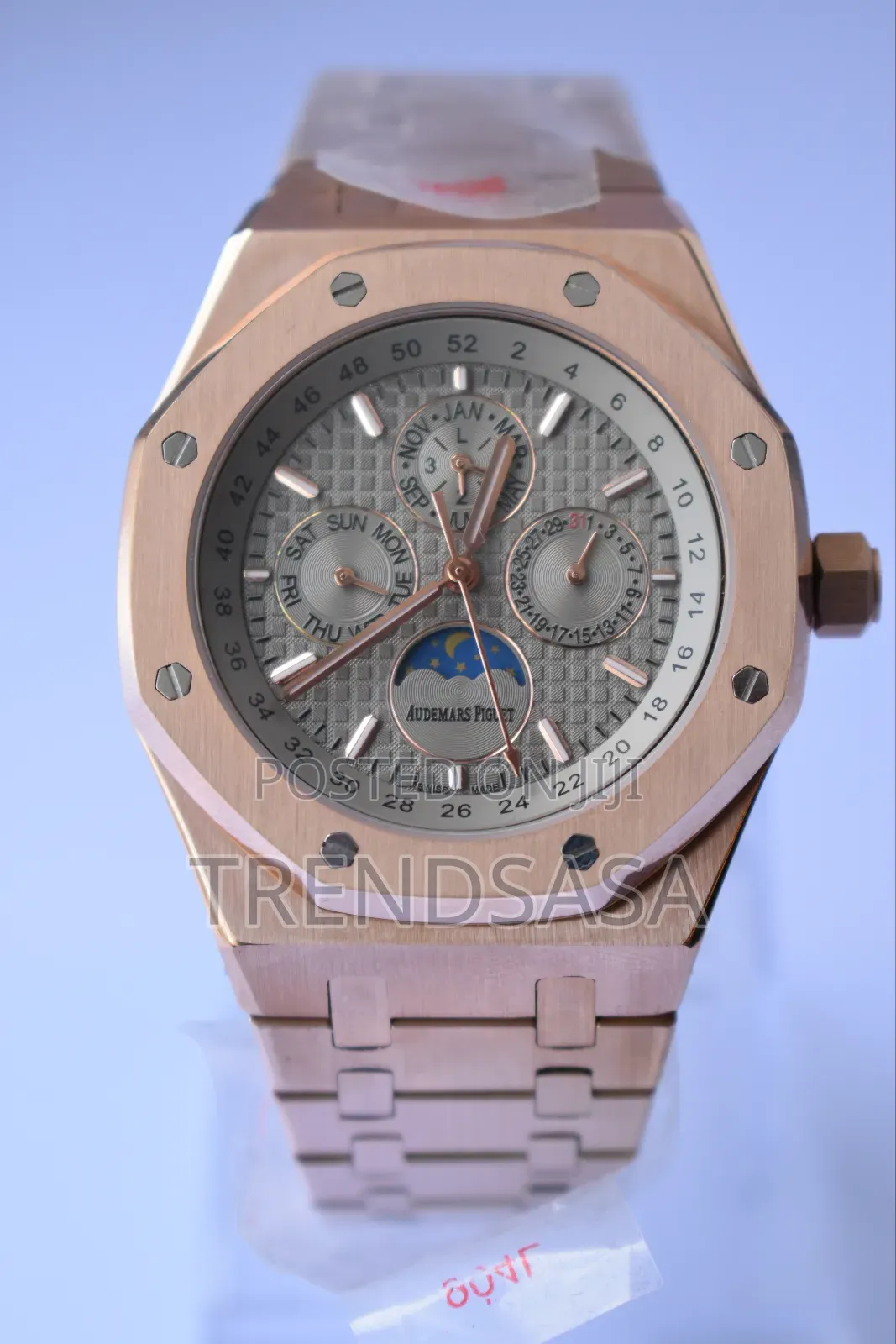 Audemars Piguet Rosegold Grey Dial Moonphase Chronograph Watch