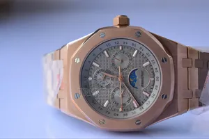 Audemars Piguet Rosegold Grey Dial Moonphase Chronograph Watch