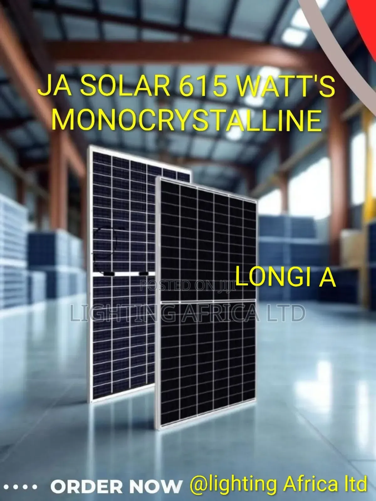 Grade One Ja 615 Watts - 49v Monocrystalline Solar Panels
