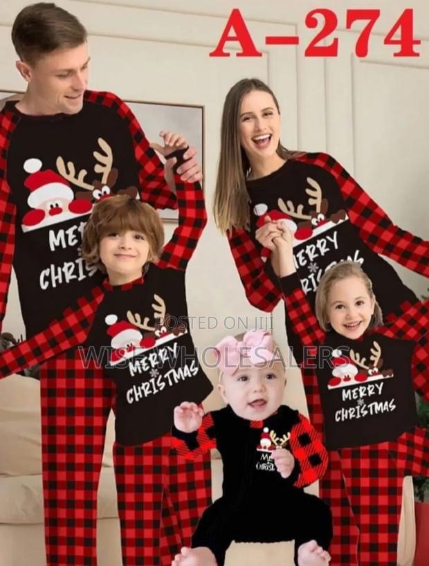 *Christmas Pajamas Outfit For Both Adults &Kids Pyjamas Set(Top+Pant)