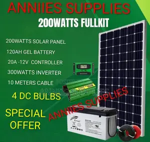 200 Watts Home Solar Power Complete