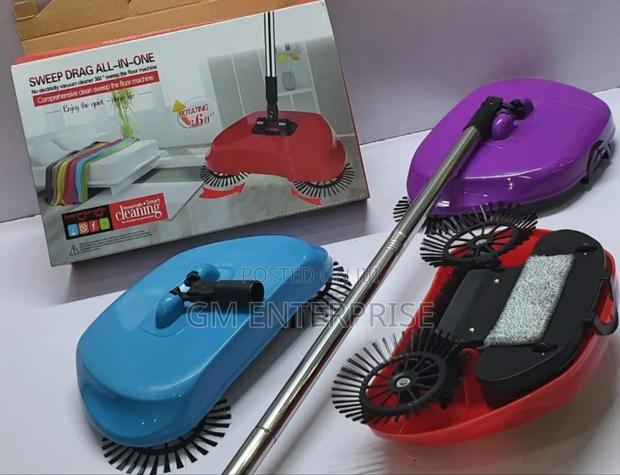 *Manual Sweep Drag All in One Rotating Brush