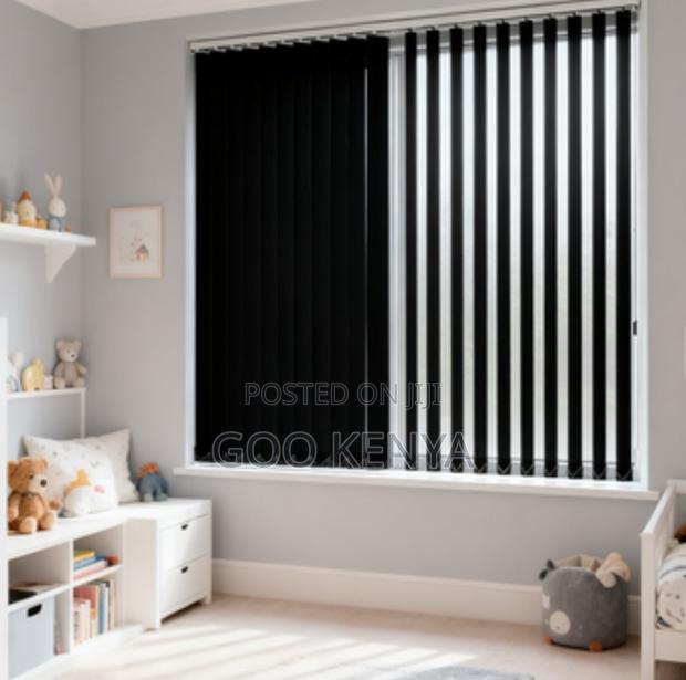 Home Curtains; Vertical Blinds With Adjustable Light Control