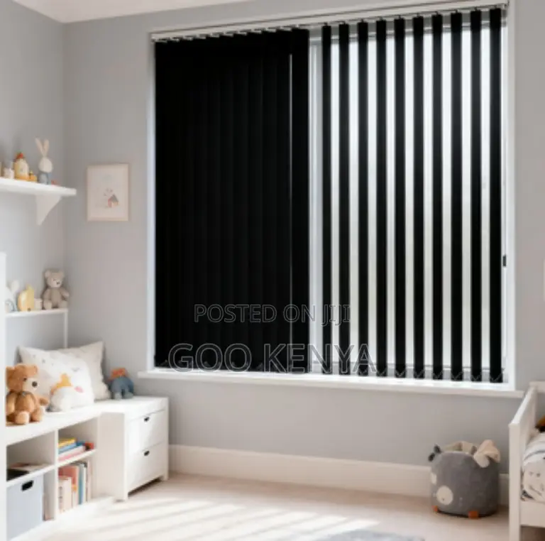 Home Curtains; Vertical Blinds With Adjustable Light Control