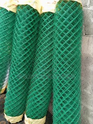 Green Plastic Coated Fence 6 Ft - thumbnail 2