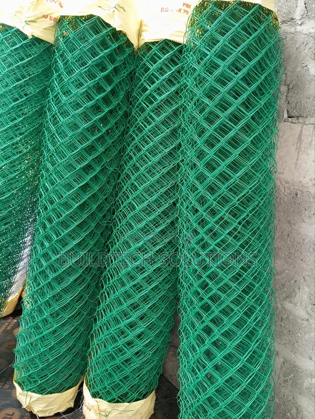 Green Plastic Coated Fence 6 Ft