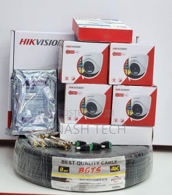 Hikvision 4channel Full Kit Hikvission Colorvu With Audial
