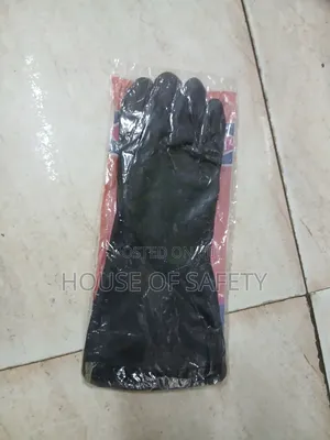 Black 14 Inches Chemical Gloves