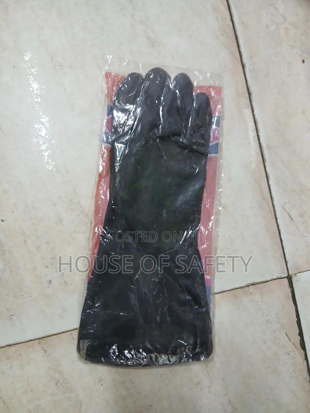 Black 14 Inches Chemical Gloves