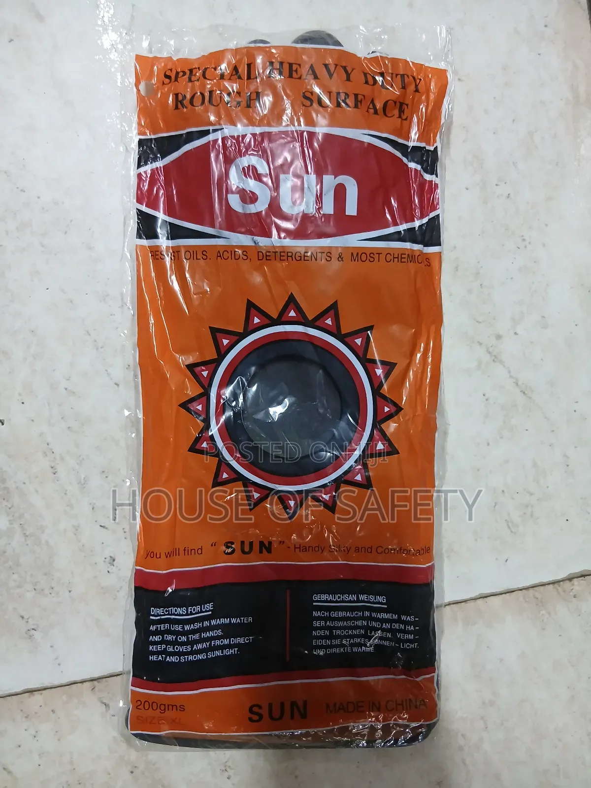 Chemical Handling Gloves Size 14