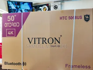 Vitron 50′′ Smart Uhd Android Led Tv – New Model Frameless Screen