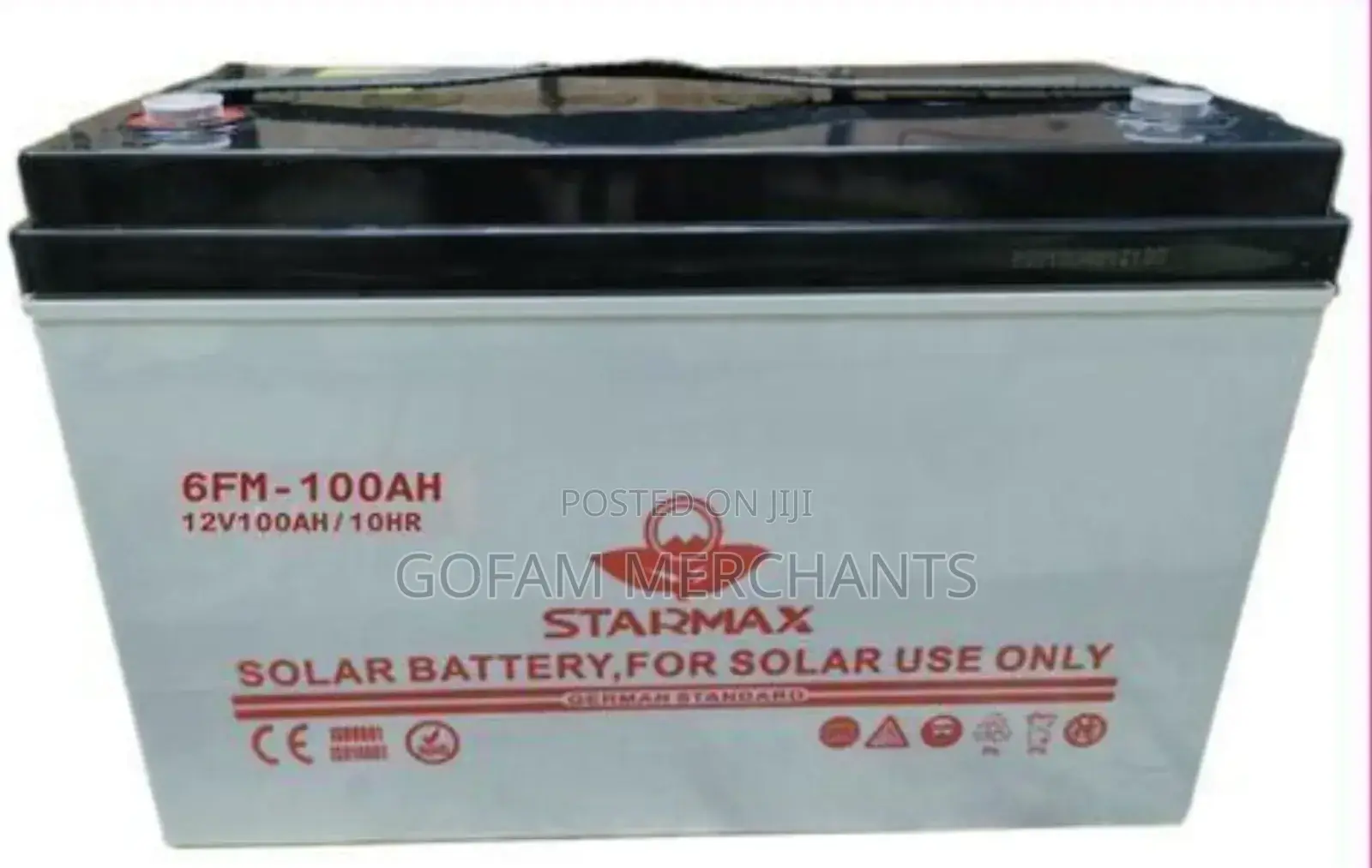 Starmax Solar Battery 100ah